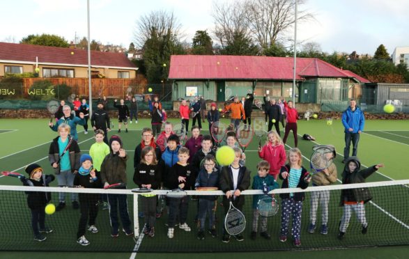 West End Tennis Club held a tennis fun day to celebrate the completion of the resurfacing