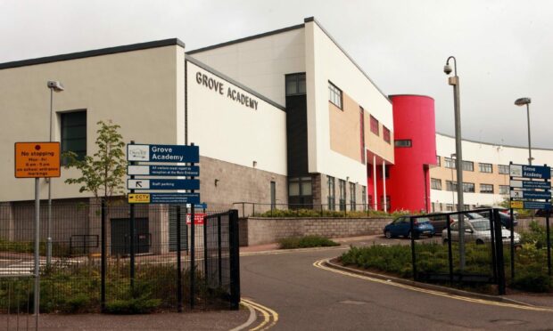 Grove Academy sent pupils home early due to Covid-related staff shortages.