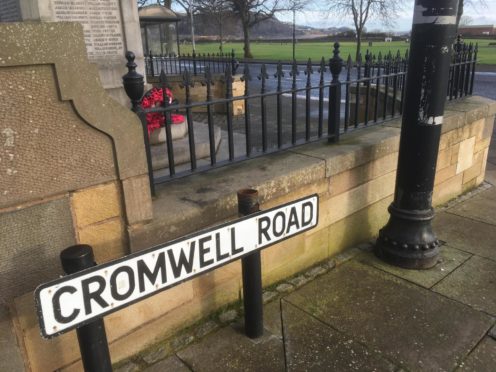 Cromwell Road, one of several areas in Burntisland where the vandalism spree occured.
