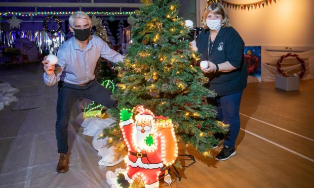 Staff at Kingspark School in Dundee were determined to ensure pupils didn't miss out on having festive fun.
