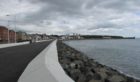 Promenade and sea wall in Kirkcaldy.