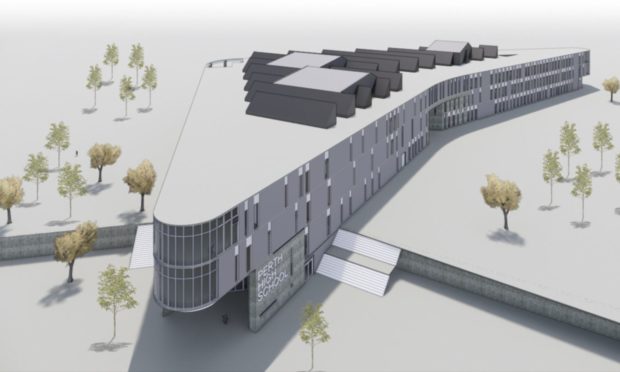 Architects' impression of how new £50m Perth High School could look