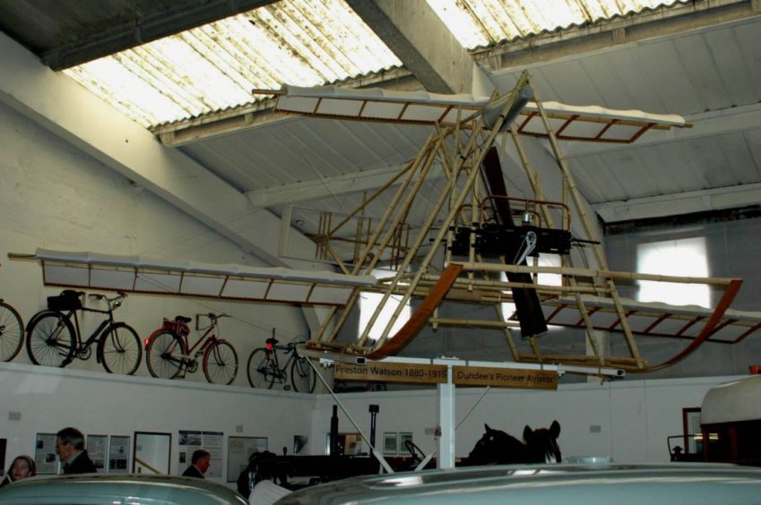 One of the exhibits inside the Dundee Museum of Transport.