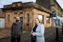 Ethan Daish and Karen Dorrat at the former Clydesdale Bank building in Rosyth which they have secured thanks to Scottish Land Funding