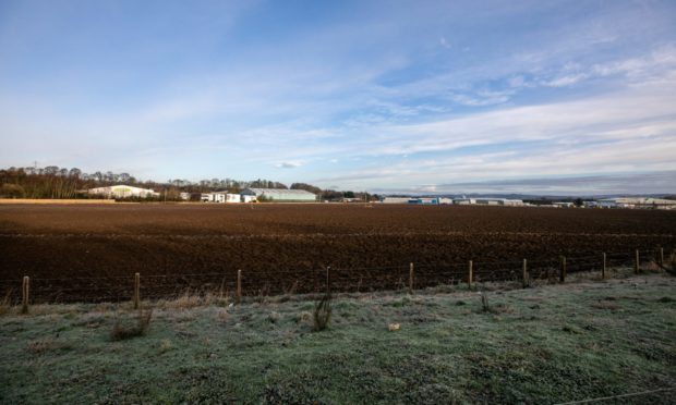 The field allocated for expansion of Inveralmond Industrial Estate.