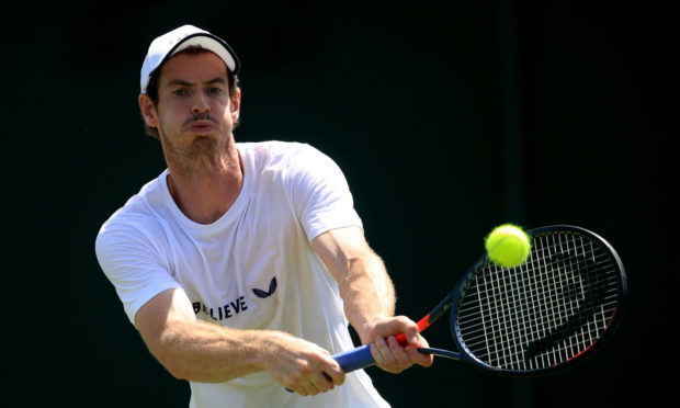 Some form of coaching for sports such as tennis should continue online after the pandemic, researchers say. Pictured: Scottish tennis star Andy Murray