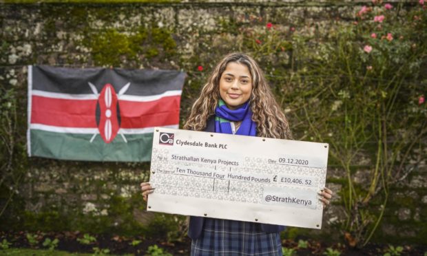 Strathallan pupil Tamanna Okhai was part of the fundraising team for Strath Kenya.