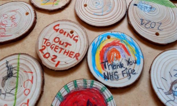 Wood slices at Falkland Estate