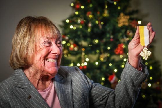 Anne Kelly with her Benemerenti medal.