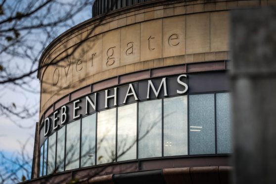 Debenhams at Overgate Shopping Centre, Dundee.