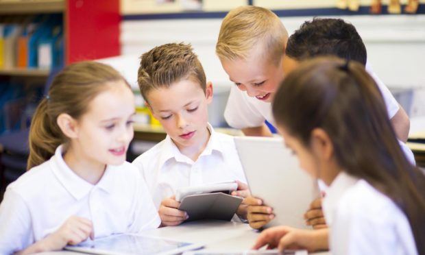 The percentage of primary school pupils in Dundee and Fife who are in smaller classes is lower than the national average.