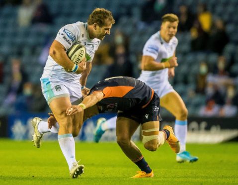 Glasgow captain Fraser Brown is being assessed for a neck injury.