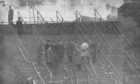 The grim scene in the wake of the 1971 Ibrox Disaster.