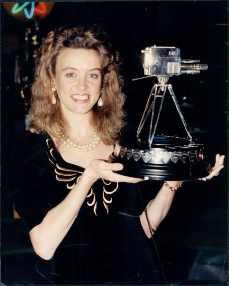 Liz McColgan winning BBC Personality of the Year in 1991.