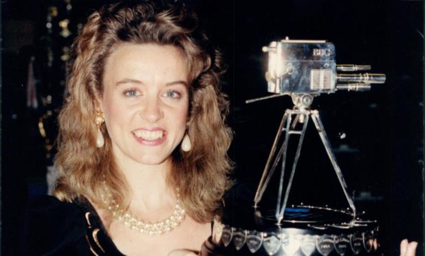 Liz McColgan winning BBC Personality of the Year, 1991.
