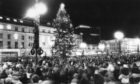 Switching on the Christmas lights in Dundee in 1986.