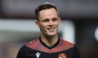 Mandatory Credit: Photo by David Young/Action Plus/Shutterstock (10817846l) Lawrence Shankland of Dundee United during the warm up before the match; Tannadice Park, Dundee, Scotland; Scottish Premiership Football, Dundee United versus Livingston. Dundee United v Livingston, Scottish Premiership, Football, Tannadice Park, Dundee, Scotland, UK - 02 Oct 2020