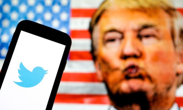 Donald Trump has been banned from Twitter, where he amassed a huge following.