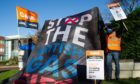 Gas engineers staged industrial action at Centrica's headquarters in Windsor last week.