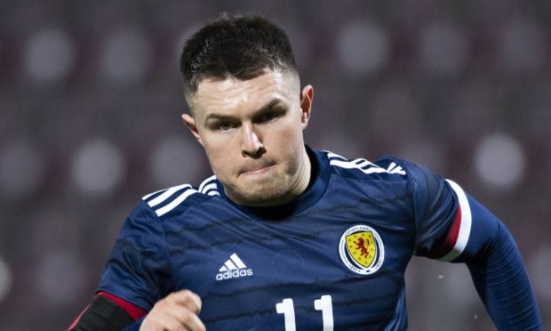 EDINBURGH, SCOTLAND - NOVEMBER 12: Glenn Middleton during a UEFA Under-21 European Championship match between Scotland and Croatia at Tynecastle Park on November 12, 2020, in Edinburgh, Scotland.(Photo by Craig Foy / SNS Group)