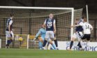 Cammy Smith opens the scoring for Ayr against Dundee in November.