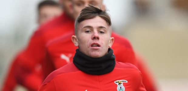 INVERNESS, SCOTLAND - DECEMBER 12: Inverness' Kai Kennedy during a Scottish Championship match between Inverness Caledonian Thistle and Dundee at Tulloch Stadium, on December 12, 2020, in Inverness, Scotland. (Photo by Mark Scates / SNS Group)