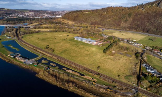 The West Kinfauns site, where a hotel, museum and park and ride have been proposed.