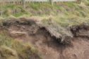 Parts of the Arbroath cliff path are badly eroded.