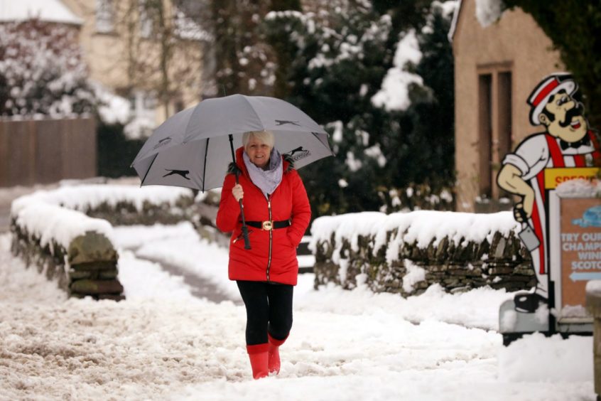 The snow in Newtyle.