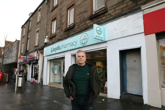 Charlie Malone on Lochee High Street