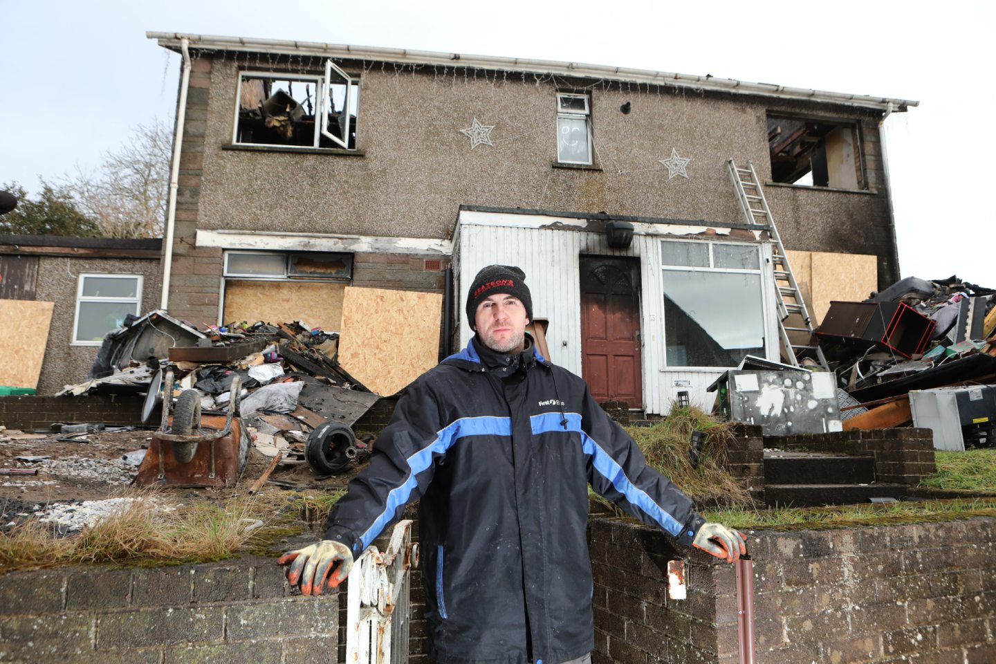 Dad vows to rebuild family home by Christmas after devastating blaze