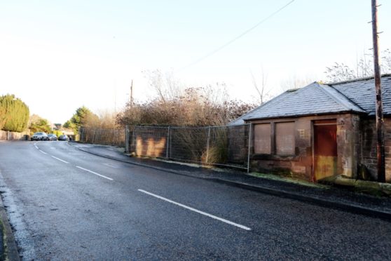 The site of the proposed care home on Park Road in Brechin. Pic: Gareth Jennings/ DCT Media.