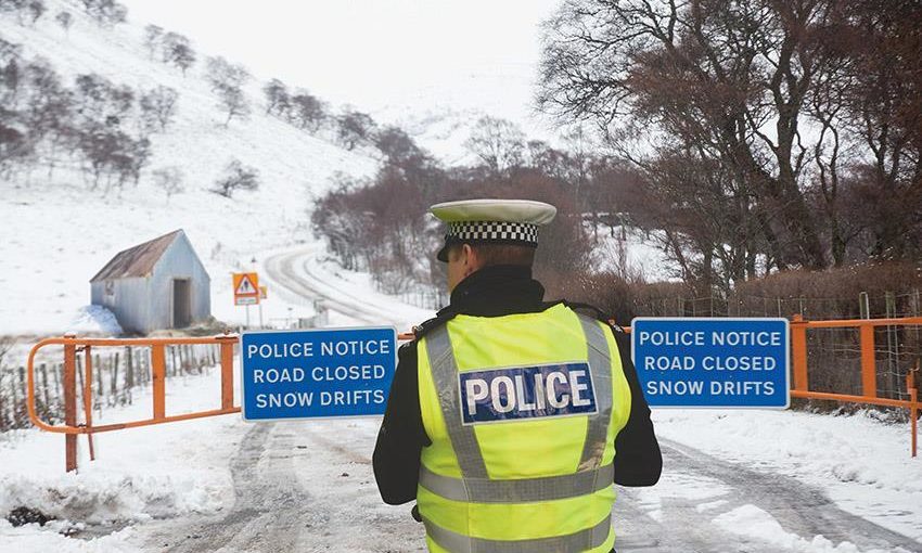 A mock-up of 'Fred's Shed' - a shelter erected at the Spittal of Glenshee by police inspector Fred MacAulay in the 1980s.