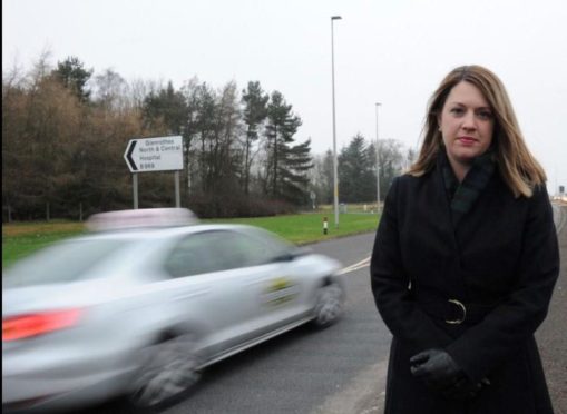 Jenny Gilruth MSP at the site.