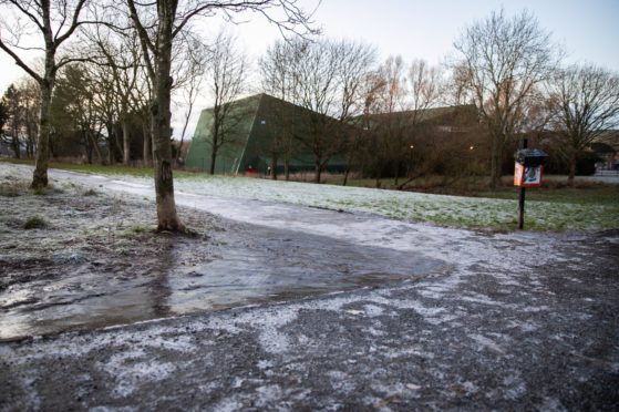 Rain has turned to ice in the South Road area.