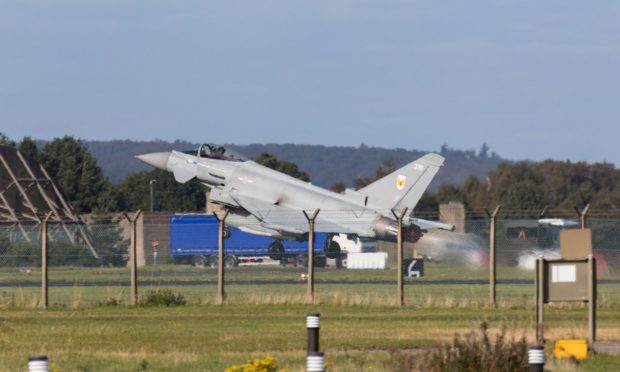 An RAF Typhoon.