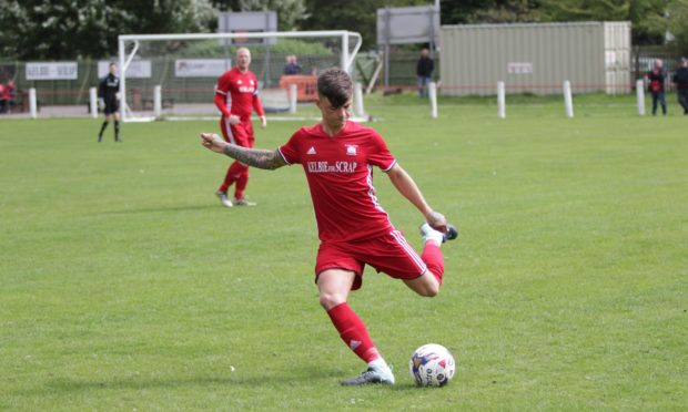 Ryan Blair, 25, while playing for Broughty Athletic