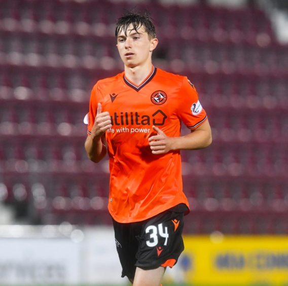 Scott Banks in action for Dundee United.