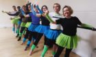 Christine MacKay and Salamandra staff take a charity ballet class. Picture taken prior to Covid-19.