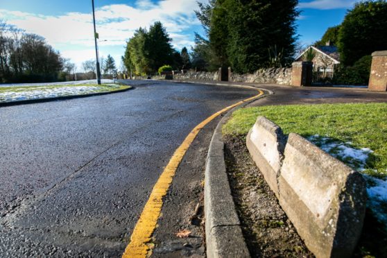 Iona Park in Glenrothes where the house was targeted in a night of anti-social behaviour incidents.