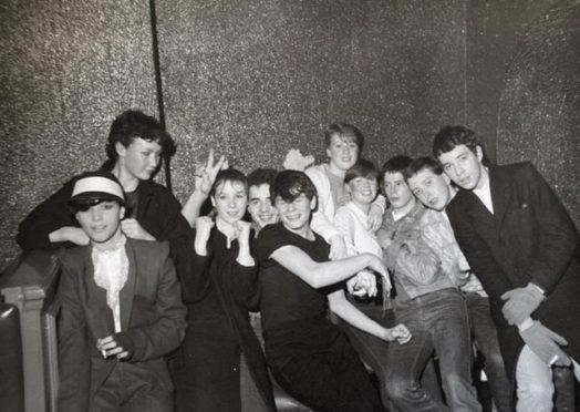 Revellers at the under-18s night at Club Feet in 1982.