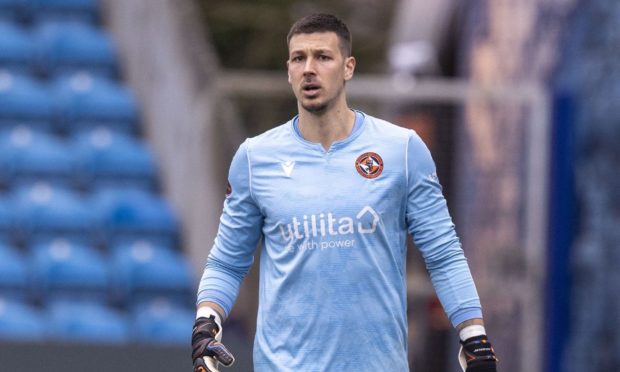 Dundee United goalkeeper Benjamin Siegrist.