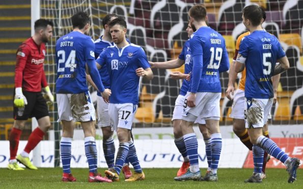 Guy Melamed celebrates with Callum Booth.