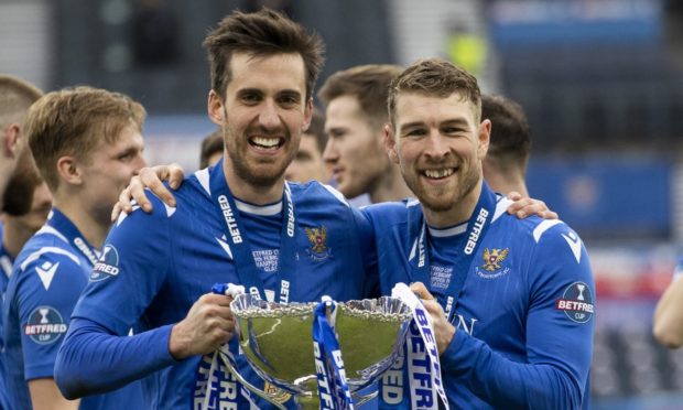 St Johnstone stars Callum Booth and David Wotherspoon.