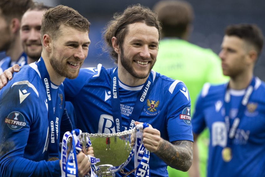 St Johnstone duo David Wotherspoon and Stevie May.