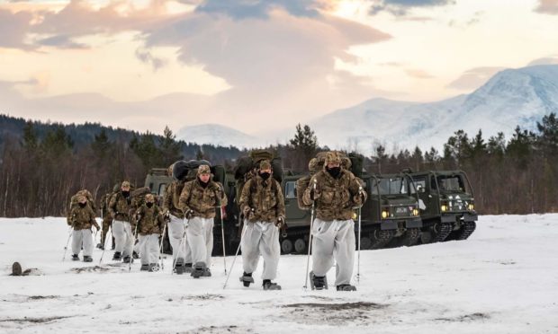 The Condor-based Royal Marines have begun their Arctic deployment.