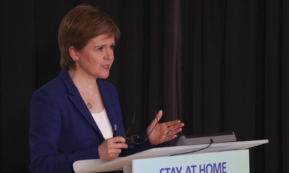 First Minister Nicola Sturgeon.