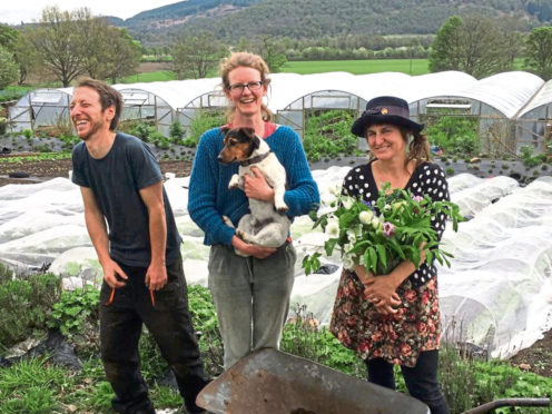 ‘DELIGHTED’: The Tomnah’a team – Sam Parry, Judith McGowan and Cristy Gilbert.