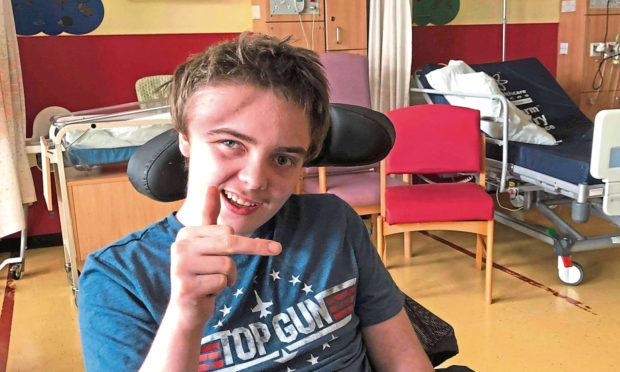 Kieran Lamond is recovering in Ninewells Hospital.