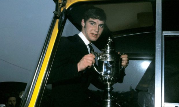 The mercurial Martin Buchan with the Scottish Cup in 1970.